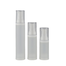 15ml 30ml 50ml  low MOQ in stock ready to ship high quality empty basic matte white eye cream serum airless pump plastic bottle